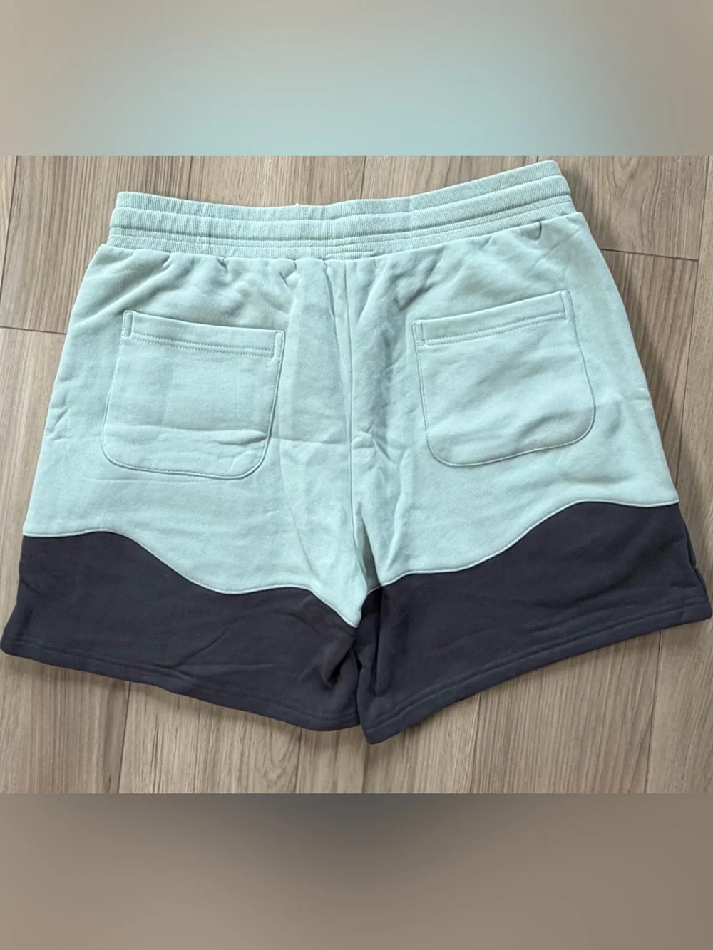 Abi Toads x Steady Hands Men Two-Tone Mint/Black Heavy Drawstring Shorts Frog L